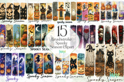 Brushstroke Spooky Season Clipart Product Image 1