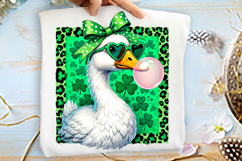 Brushstroke St Patrick’s Day Goose Png Product Image 1