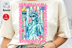 Preppy Brushstroke Statue of Liberty Patriotic 4th of July Product Image 1