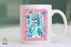 Preppy Brushstroke Statue of Liberty Patriotic 4th of July Product Image 4