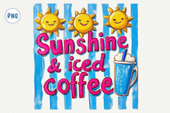 Brushstroke Summer Coffee PNG Product Image 1
