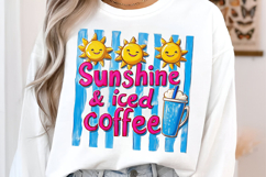 Brushstroke Summer Coffee PNG Product Image 2