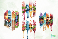 Brushstroke Summer Sublimation Product Image 1