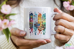 Brushstroke Summer Sublimation Product Image 4
