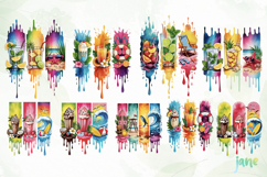 Brushstroke Summer Sublimation Product Image 2