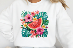 Brushstroke Watermelon Floral PNG Product Image 2