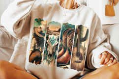 Cowgirl PNG, Country Western PNG, Cactus PNG, Bull Skull PNG Product Image 3