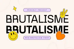 Brutalisme - Neo-Brutalism Font Product Image 1