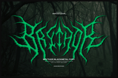 Brythor | Black Metal Typeface Product Image 1