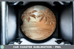 GorgeousBS01 Copper Relief Car Coaster design.