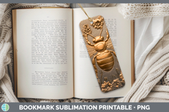 GorgeousBS01 Copper Relief Bookmark design.