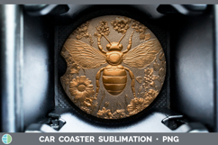 GorgeousBS01 Copper Relief Car Coaster design.