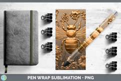 GorgeousBS01 Copper Relief Pen Wrap design.