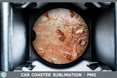 GorgeousBS01 Copper Relief Car Coaster design.