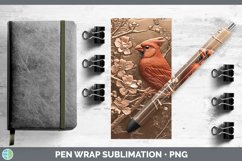 GorgeousBS01 Copper Relief Pen Wrap design.