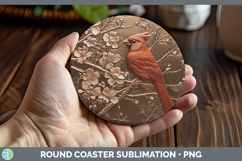 GorgeousBS01 Copper Relief Round Coaster design.