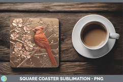 GorgeousBS01 Copper Relief Square Coaster design.