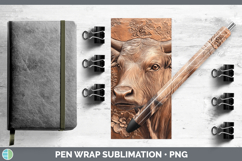 GorgeousBS01 Copper Relief Pen Wrap design.