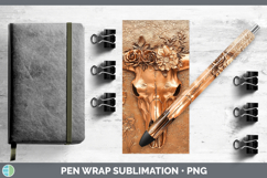 GorgeousBS01 Copper Relief Pen Wrap design.