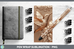 GorgeousBS01 Copper Relief Pen Wrap design.