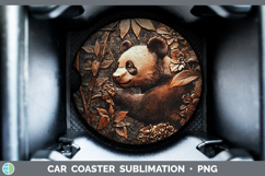 GorgeousBS01 Copper Relief Car Coaster design.