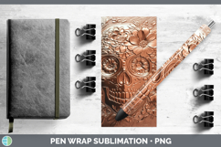 GorgeousBS01 Copper Relief Pen Wrap design.