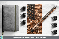 GorgeousBS01 Copper Relief Pen Wrap design.