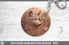 GorgeousBS01 Copper Relief Keychain design.