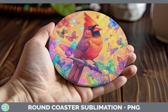 GorgeousBS01 Glitter Round Coaster design.