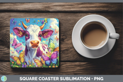 GorgeousBS01 Glitter Square Coaster design.