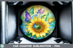GorgeousBS01 Glitter Car Coaster design.