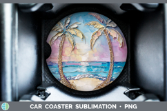 GorgeousBS01 Thick Paint Car Coaster design.