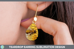 GorgeousBS01 Thick Paint Teardrop Earrings design.