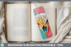 GorgeousBS01 Thick Paint Bookmark design.