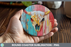 GorgeousBS01 Thick Paint Round Coaster design.