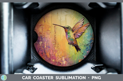 GorgeousBS01 Thick Paint Car Coaster design.