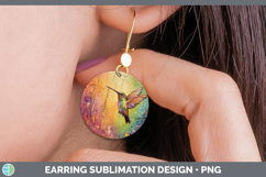 GorgeousBS01 Thick Paint Round Earrings design.