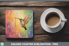 GorgeousBS01 Thick Paint Square Coaster design.