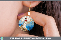 GorgeousBS01 Thick Paint Round Earrings design.