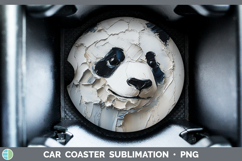 GorgeousBS01 Thick Paint Car Coaster design.