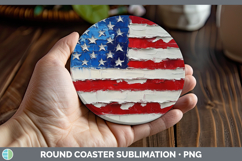 GorgeousBS01 Thick Paint Round Coaster design.