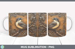 GorgeousBS01 Tooled Leather Mug Wrap design.
