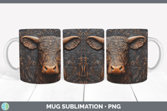 GorgeousBS01 Tooled Leather Mug Wrap design.