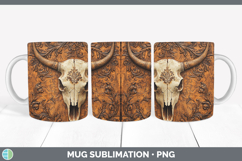 GorgeousBS01 Tooled Leather Mug Wrap design.