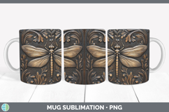 GorgeousBS01 Tooled Leather Mug Wrap design.
