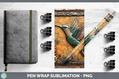 GorgeousBS01 Tooled Leather Pen Wrap design.