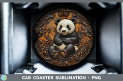 GorgeousBS01 Tooled Leather Car Coaster design.