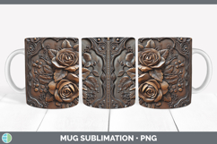 GorgeousBS01 Tooled Leather Mug Wrap design.