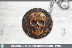 GorgeousBS01 Tooled Leather Keychain design.