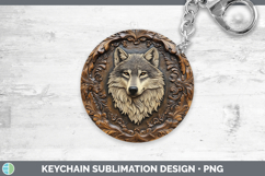 GorgeousBS01 Tooled Leather Keychain design.